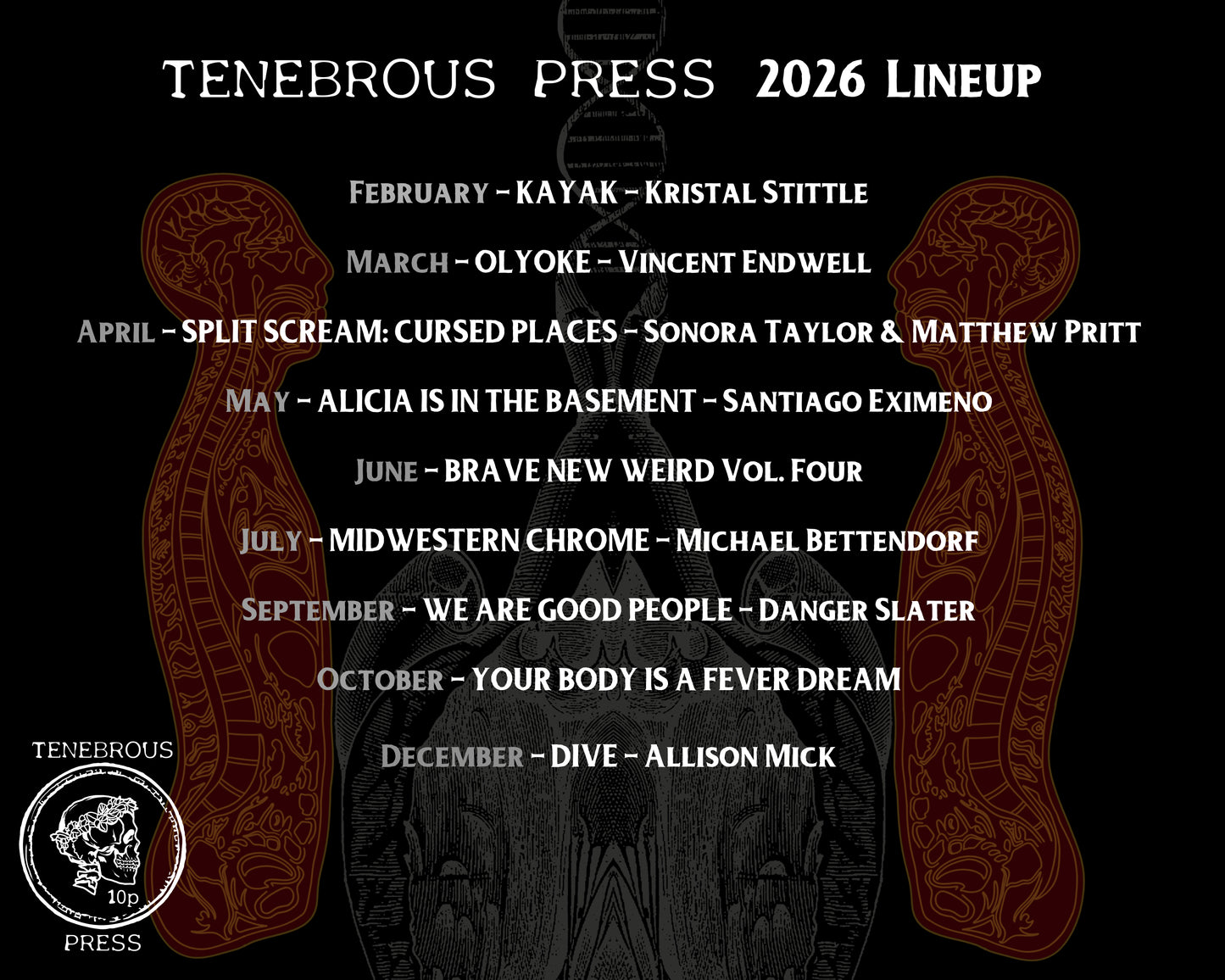 2026 TENEBROUS BOOK CLUB - eBook only