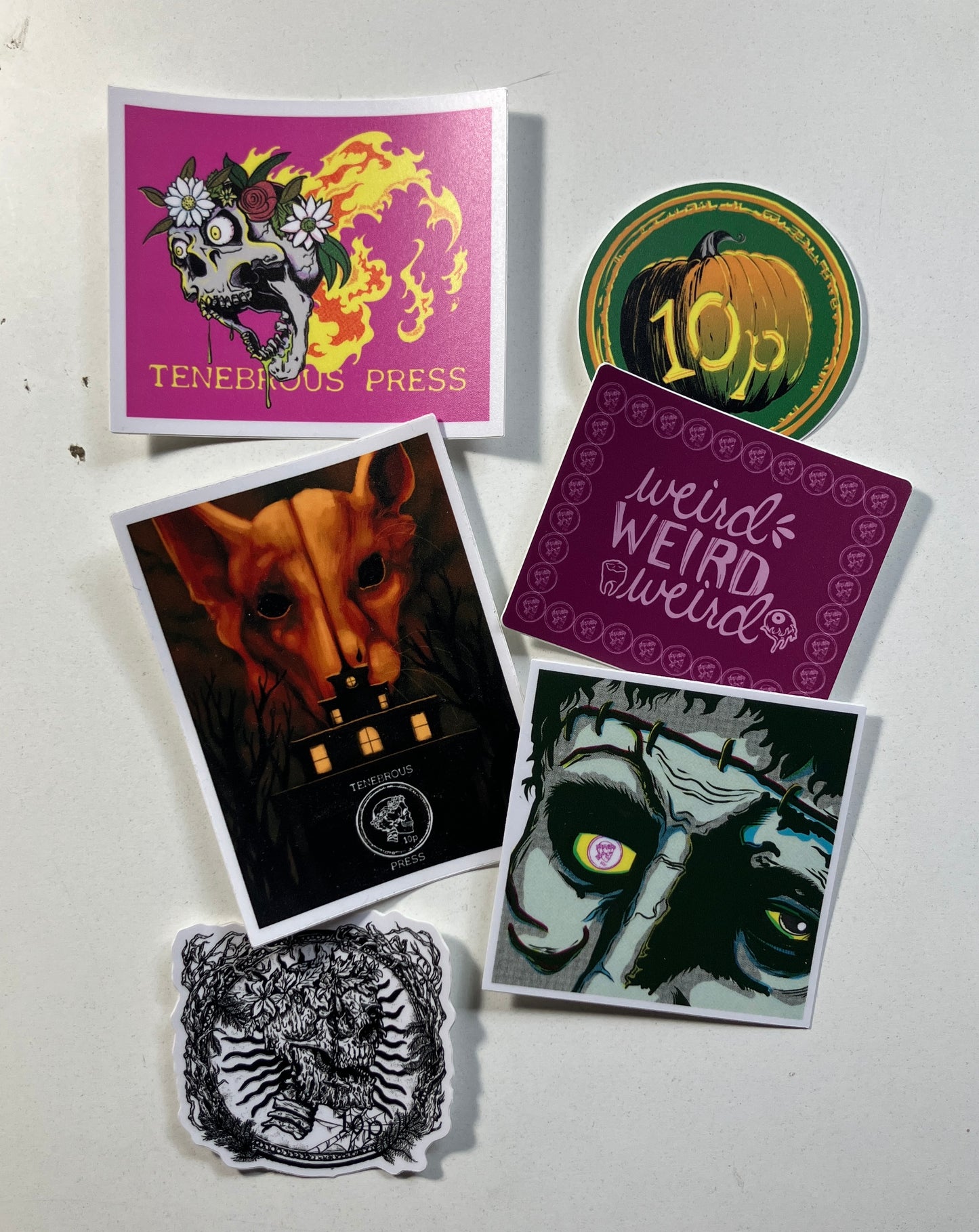 a sample of stickers, not necessarily what you'll get, not necessarily NOT what you'll get