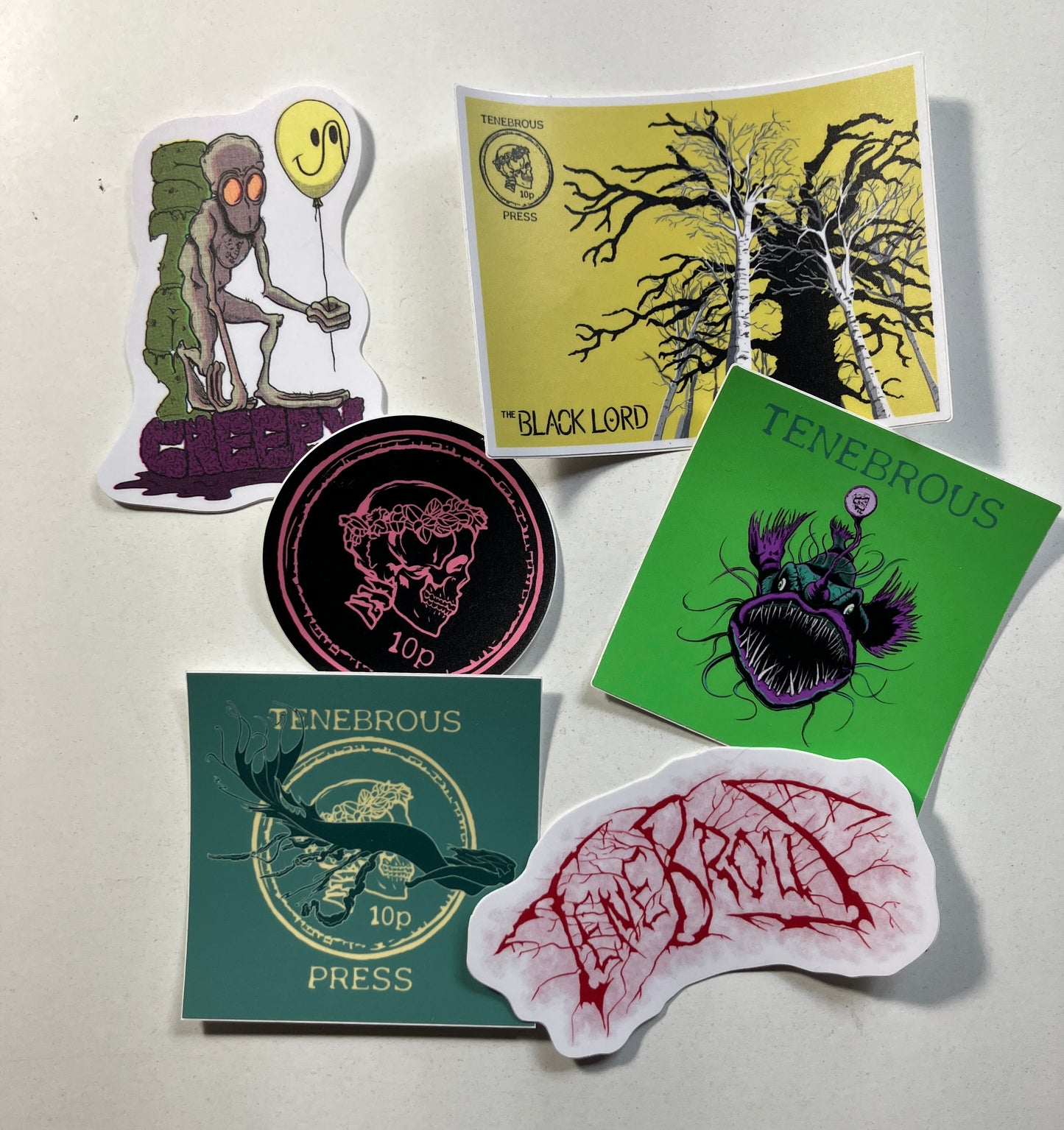 a sample of stickers, not necessarily what you'll get, not necessarily NOT what you'll get