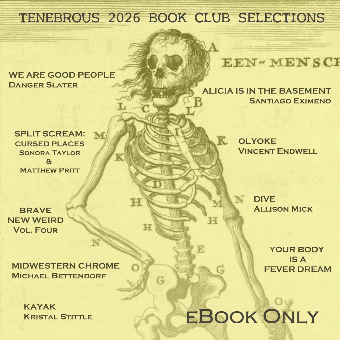 2026 TENEBROUS BOOK CLUB - eBook only