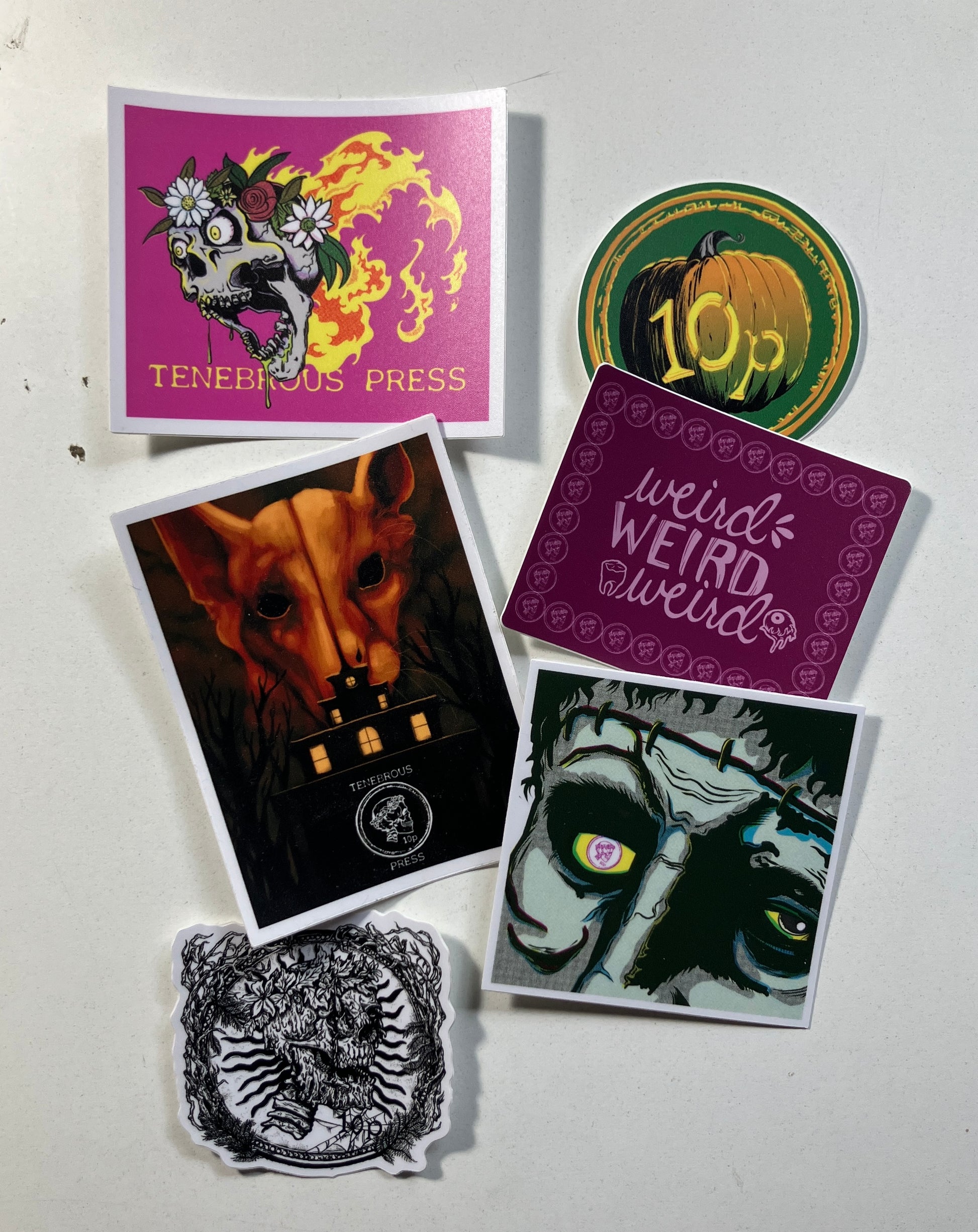 a sample of stickers, not necessarily what you'll get, not necessarily NOT what you'll get