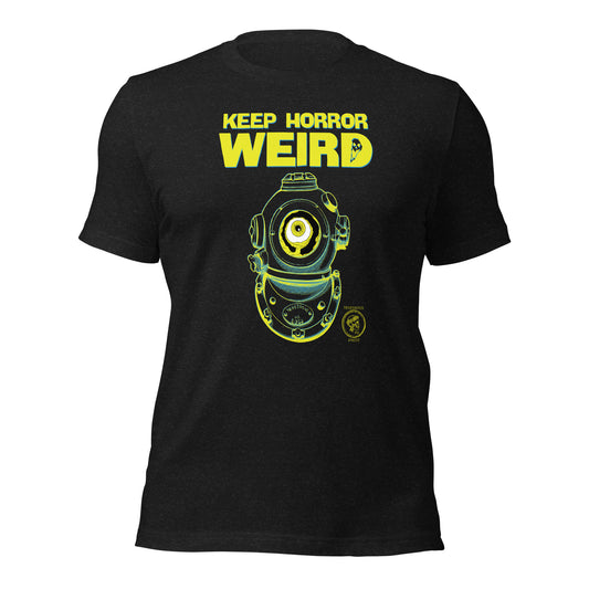 Keep Horror Weird (Diver's Helmet) - Straight Cut T-Shirt